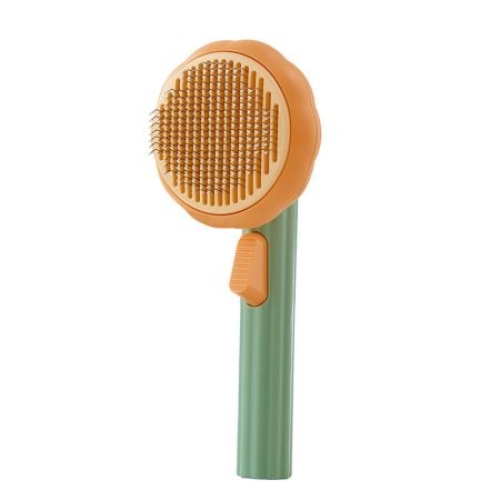 Pumpkin Pet Grooming Comb Self Cleaning Slicker Brush