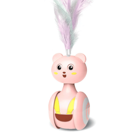 Automatic Tumbler Funny Rolling Feather Interactive Cat Toys
