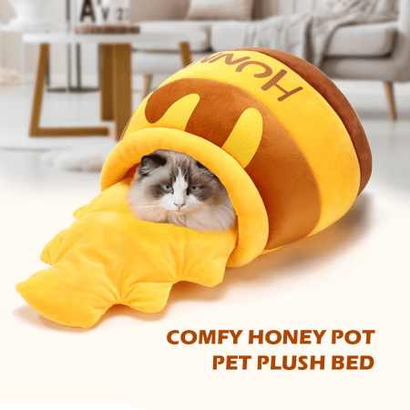 Comfy Honey Pot Pet Plush Bed