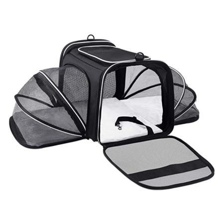 Expandable Foldable Soft-Sided Dog Carrier Bag